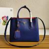 PD1BG775Q-99　プラダ PRADA 2020年最新入荷 ドゥーブレ ミディアムバッグ トートバッグ 2way ショルダーバッグ レディースかばん カーフレザー