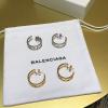 BAEH20001-CZ　バレンシアガ BALENCIAGA 2020年最新入荷 ロゴ イヤリング フープピアス アクセサリー ジュエリー