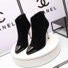 CHJ20131R-26　シャネル CHANEL 2020年秋冬最新入荷 ショートブーツ ハイヒールシューズ ピンヒール レディースシューズ スエード 靴
