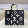 M45495-057　ルイヴィトン LOUIS VUITTON 2020年最新入荷 オンザゴー MM ハンドバッグ トートバッグ ママバッグ ショッピングバッグ グレインレザー