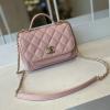 CH93749FH-025　シャネル CHANEL 2020年最新入荷 トップハンドルバッグ トートバッグ 2way ショルダーバッグ キャビアスキン