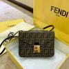 FD5082-BXN　フェンディ FENDI 2020年最新入荷 斜め掛け ショルダーバッグ スクエアバッグ レザー