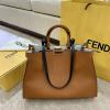 FD5324KF-BXN　フェンディ FENDI 2020年最新入荷 ピーカブー トートバッグ ハンドバッグ 2way ショルダーバッグ レザー