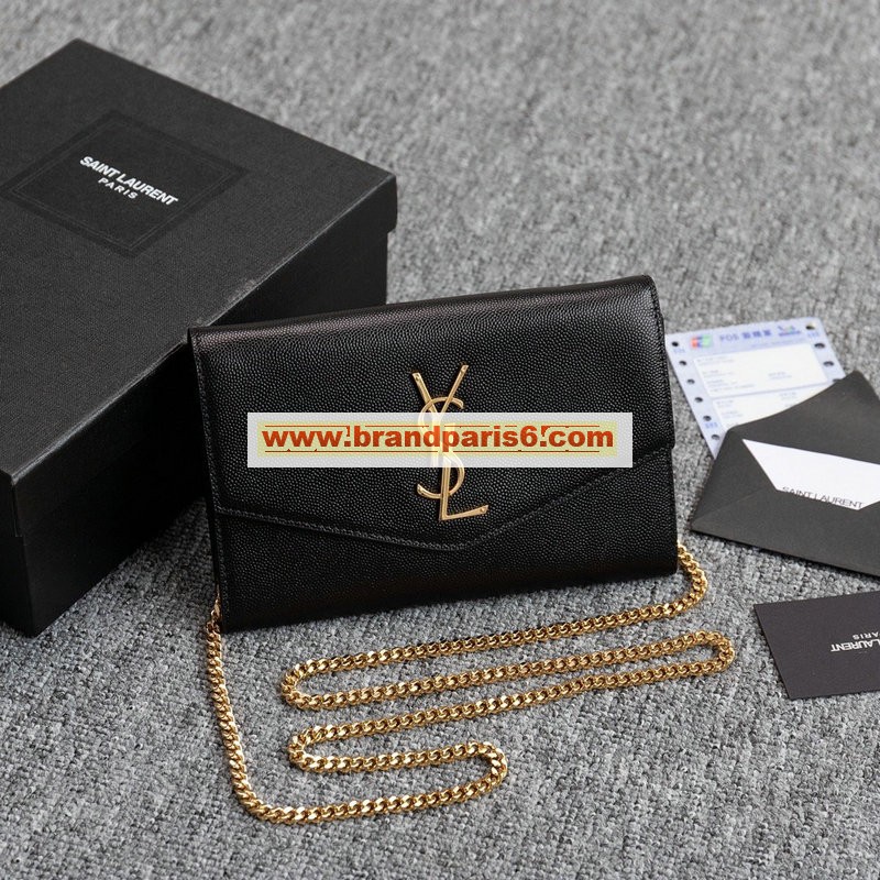 YSL607788JK-JS　イヴサンローラン Saint laurent YSL 2020年最新入荷 チェーンウォレット フラップバッグ 斜め掛け ショルダーバッグ レディースかばん グレインドカーフレザー