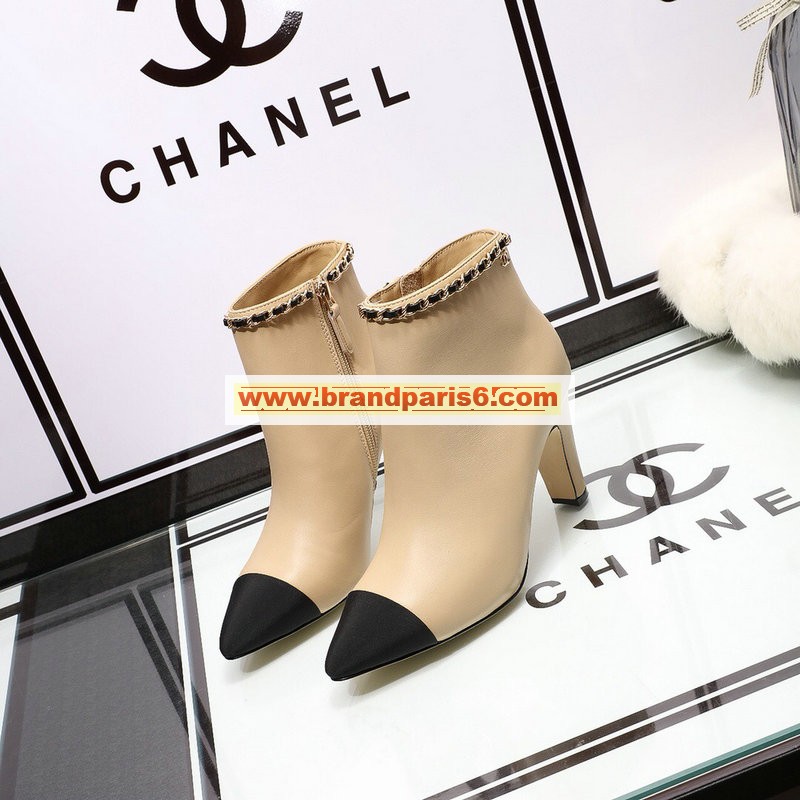 CHJ20134-26　シャネル CHANEL 2020年秋冬最新入荷 ショートブーツ ハイヒールシューズ ピンヒール レディースシューズ カーフレザー 靴