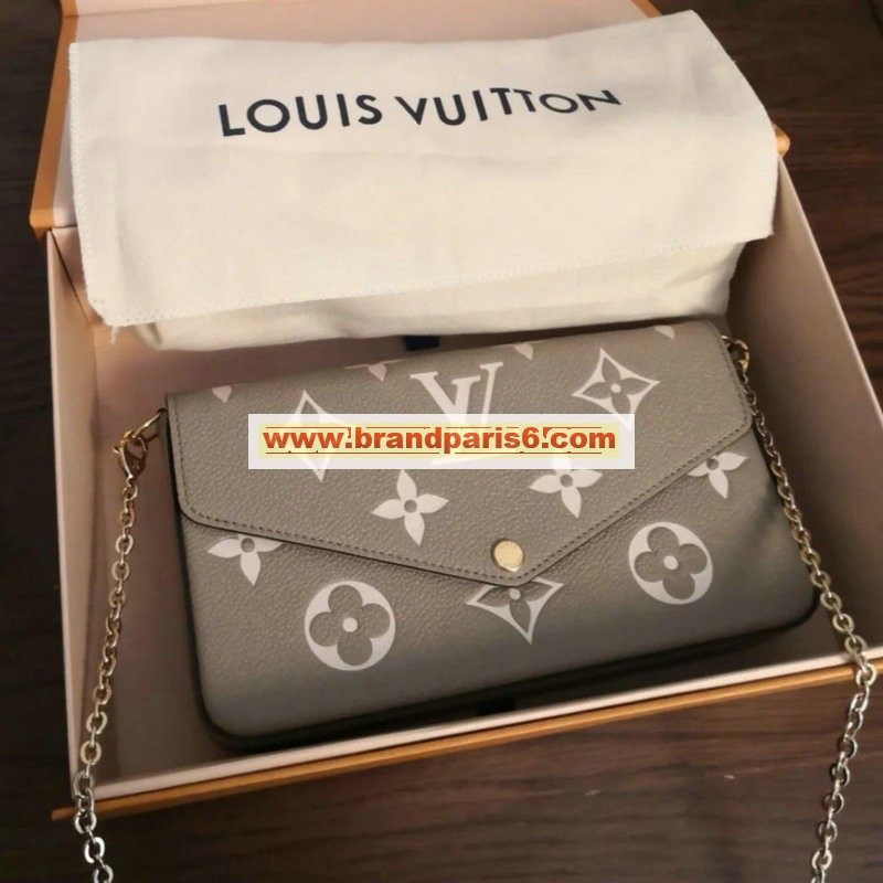 M69977-057　ルイヴィトン LOUIS VUITTON 2020年最新入荷 ポシェット フェリシー チェーンウォレット 斜め掛け ショルダーバッグ モノグラム アンプラント レザー