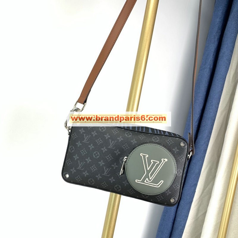 M68688-YUN　ルイヴィトン LOUISVUITTON 2020最新入荷 ヴォルガ オンストラップ 斜め掛け ショルダーバッグ モノグラム エクリプス キャンバス