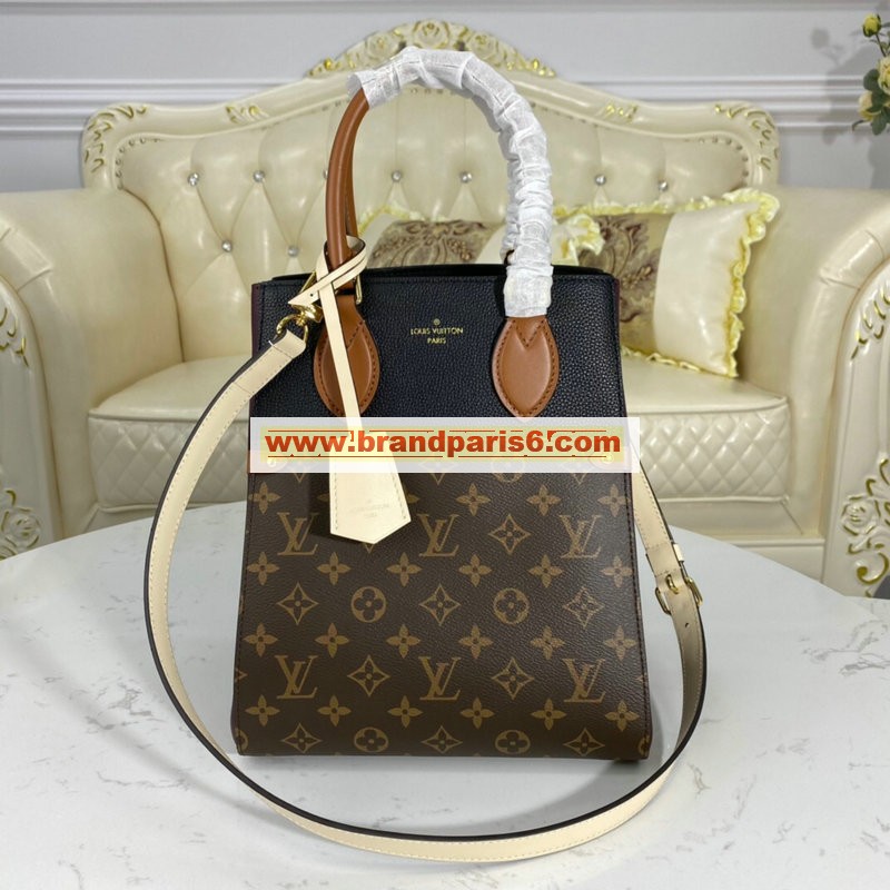 M45409-057　ルイヴィトン LOUIS VUITTON 2020年最新入荷 フォールド トート MM ハンドバッグ 2way ショルダーバッグ モノグラムキャンパス