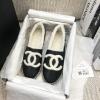 CHJ20136-26　シャネル CHANEL 2020年秋冬最新入荷 エスパドリーユ パンプス フラットシューズ 暖かい 冬 ローファーシューズ カジュアルシューズ レザー