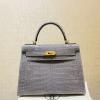 HKL28EPJH-063　エルメス HERMES 2020年最新入荷 ケリー トップハンドルバッグ トートバッグ クロコ革 レディースかばん