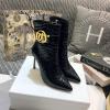 CDJ20064-26　クリスチャンディオール CHRISTIAN DIOR 2020年秋冬最新入荷 中ブーツ ハイヒールシューズ ピンヒール レディースシューズ 靴 カーフレザー