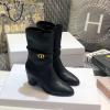 CDJ20063-26　クリスチャンディオール CHRISTIAN DIOR 2020年秋冬最新入荷 中ブーツ ローヒールシューズ レディースシューズ 靴 カーフレザー