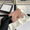 GG466492QL-057　グッチ GUCCI 2020最新入荷 GGマーモント カードケース 二つ折り短財布 コインポケット付き 札入れ付き レザー