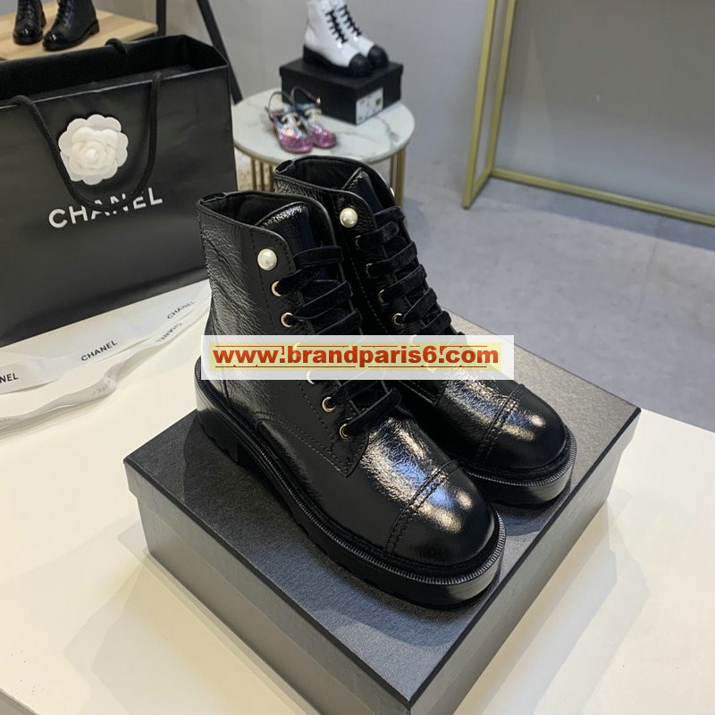 CHJ20145P-26　シャネル CHANEL 2020年秋冬最新入荷 ショートブーツ レースアップシューズ レディース マーティンブーツ ローヒール 靴