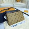 M45412-057　ルイヴィトン LOUIS VUITTON 2020年最新入荷 ポシェット LV3 ショルダーバッグ ポーチ モノグラムリバースキャンバス ラムレザー