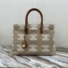 CE190062MB-DDB　CELINE セリーヌ 2020年最新入荷 ホリゾンタル カバ  プラン ソレイユ テキスタイル カーフスキン トートバッグ ハンドバッグ