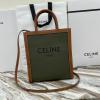 CE192082BGZ-DDB　セリーヌ CELINE 2020年最新入荷 スモール バーティカル カバ ハンドバッグ トートバッグ トリオンフキャンバス カーフスキン