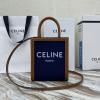 CE193302BLZ-DDB　セリーヌ CELINE 2020年最新入荷 スモール バーティカル カバ ハンドバッグ トートバッグ トリオンフキャンバス カーフスキン