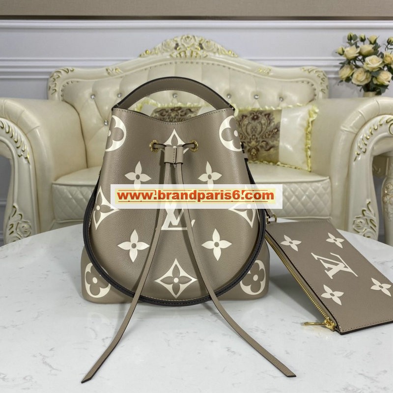 M45555-057　ルイヴィトン LOUIS VUITTON 2020年最新入荷 ネオノエ MM バケットバッグ ショルダーバッグ グレインレザー レディースかばん 