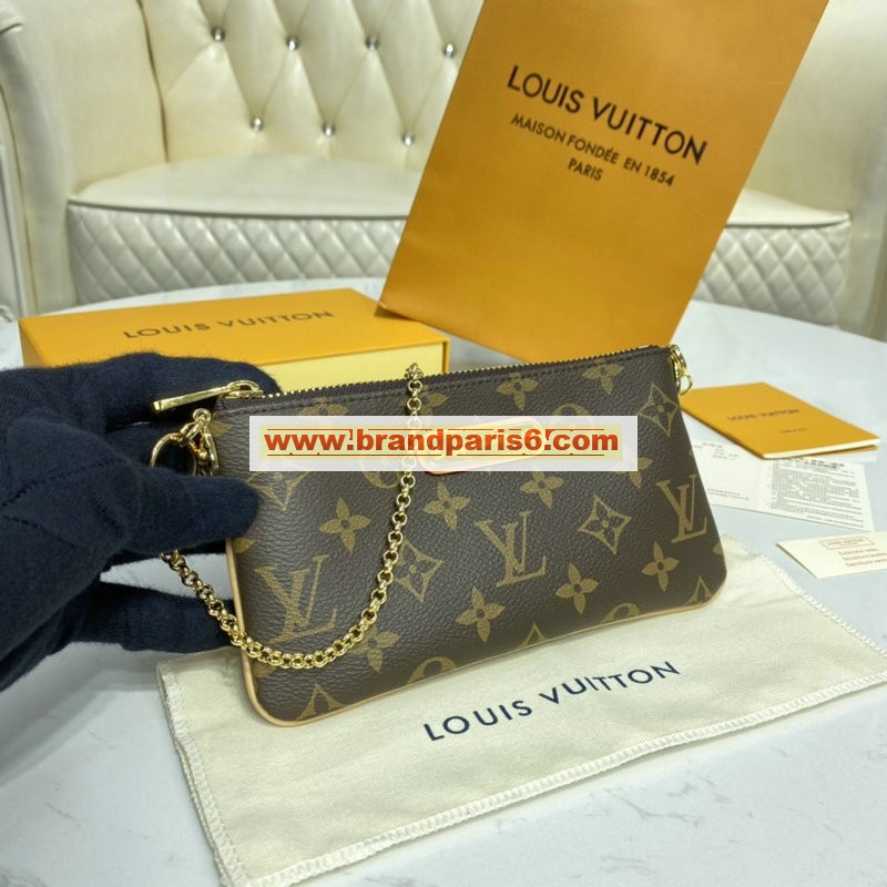 M60094-057　ルイヴィトン LOUISVUITTON 2020年最新入荷 ポシェット アクセサリー ポーチ ショルダーバッグ チェーンウォレット モノグラムキャンパス
