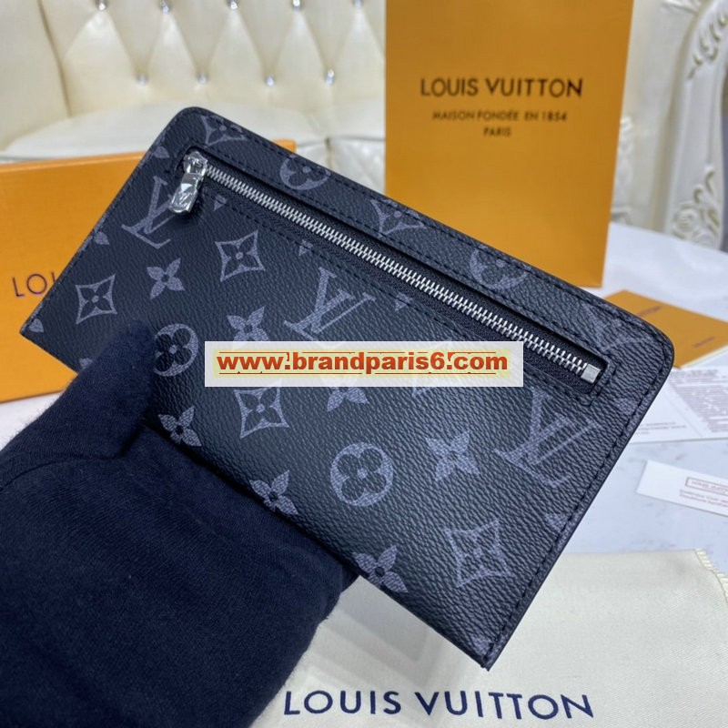 M63049K-057　ルイヴィトン LOUISVUITTON 2020年最新入荷 ロングウォレット ファスナー長財布 手持ちかばん モノグラムエクリプスキャンパス
