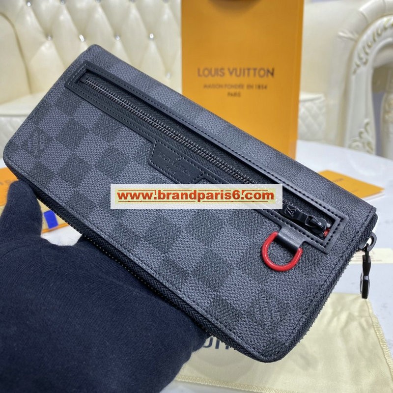 N60355-057　ルイヴィトン LOUISVUITTON 2020年最新入荷 ユーティリティ ジッピーウォレット ヴェルティカル 手持ちかばん ファスナー長財布 ロングウォレット ダミエグラフィットキャンバス