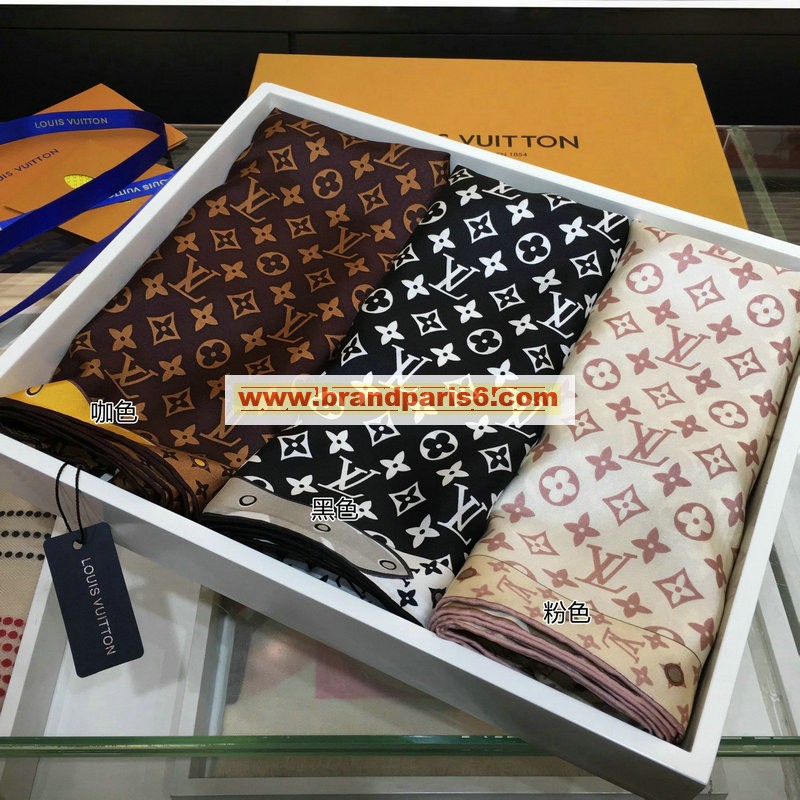 WJLV20097-AN　ルイヴィトン LOUISVUITTON 2020年最新入荷 マフラー ショール スクエア スカーフ シルク