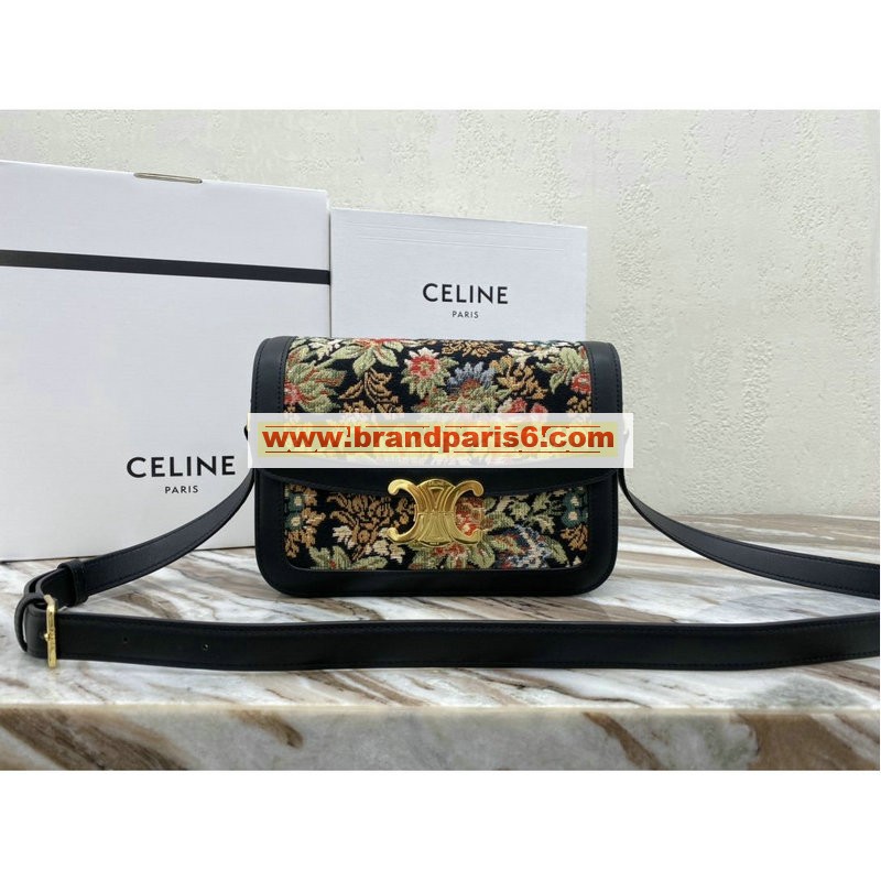 CE187366HBK-DDB　CELINE セリーヌ 2020年最新入荷 トリオンフ ラージ 斜め掛け ショルダーバッグ レディースかばん カーフスキン 