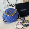CH0945ZLS-JS　シャンル CHANEL 2020年最新入荷 19 チェーン クラッチ 斜め掛け ショルダーバッグ ラウンドバッグ クロスボディ スパンコール カーフスキン