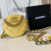 CH0945ZYL-JS　シャンル CHANEL 2020年最新入荷 19 チェーン クラッチ 斜め掛け ショルダーバッグ ラウンドバッグ クロスボディ スパンコール カーフスキン
