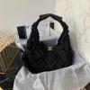 CH2320BBK-JS　シャネル CHANEL 2020年最新入荷 ラージ ホーボーバッグ トートバッグ 肩掛け ショルダーバッグ レディースかばん コットン キャンバス カーフスキン