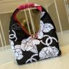 CH2320HBK-JS　シャネル CHANEL 2020年最新入荷 ラージ ホーボーバッグ トートバッグ 肩掛け ショルダーバッグ レディースかばん コットン キャンバス カーフスキン