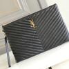 YSL440222JK-JS　イヴサンローラン Saint laurent YSL 2020年最新入荷 モノグラム クラッチバッグ 手持ちかばん ストラップ付き メンズかばん レザー