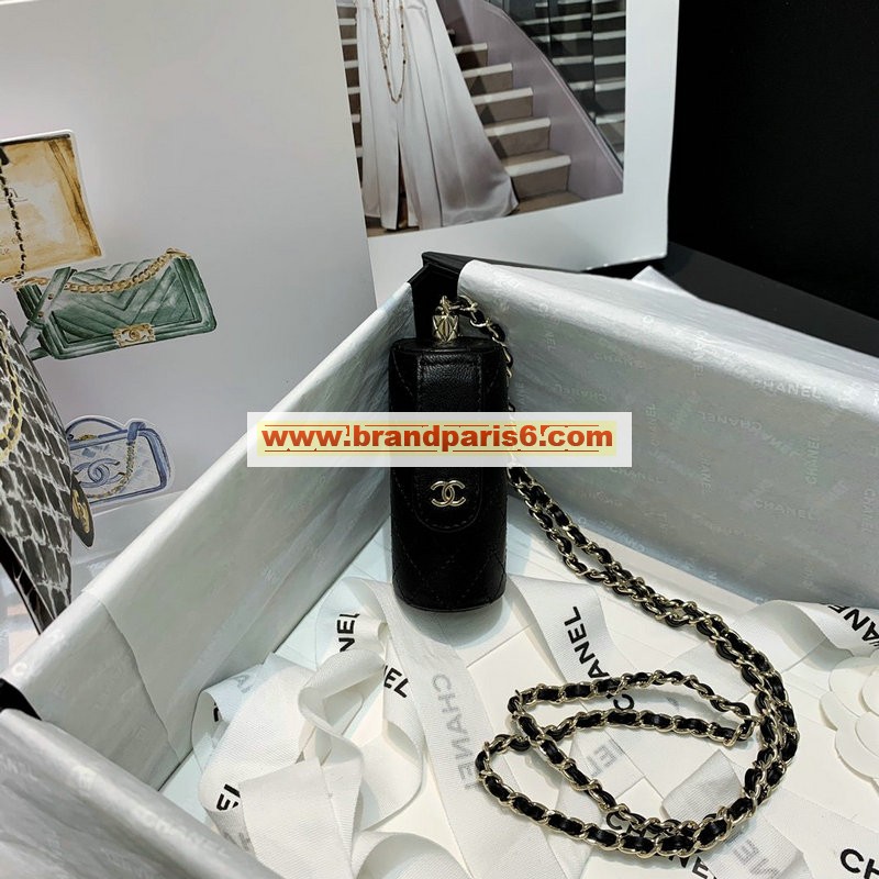 CH1572YK-JS　シャネル CHANEL 2020年最新入荷 リップスティック ケース クロスボディ 斜め掛け ショルダーバッグ ラムスキン