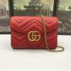 GG474575RD-057　グッチ GUCCI 2020年最新入荷 チェーンウォレット クロスボディ 斜め掛け ショルダーバッグ レディースかばん レザー