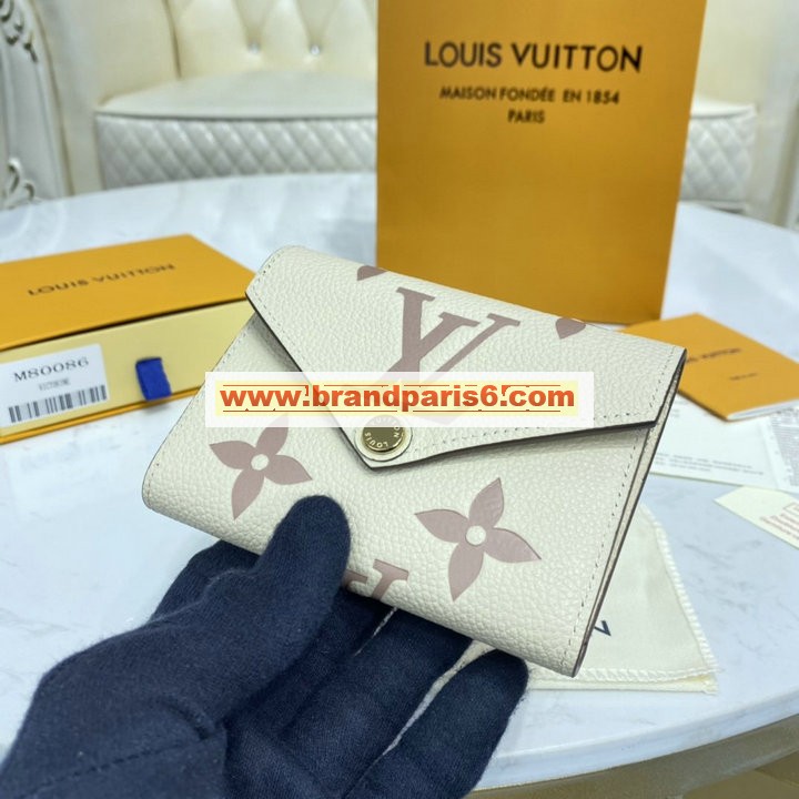 M80086-057　ルイヴィトン LOUISVUITTON 2020年最新入荷 ポルトフォイユ ヴィクトリーヌ 二つ折り短財布 ショートウォレット カードケース バイカラー モノグラムアンプラントレザー