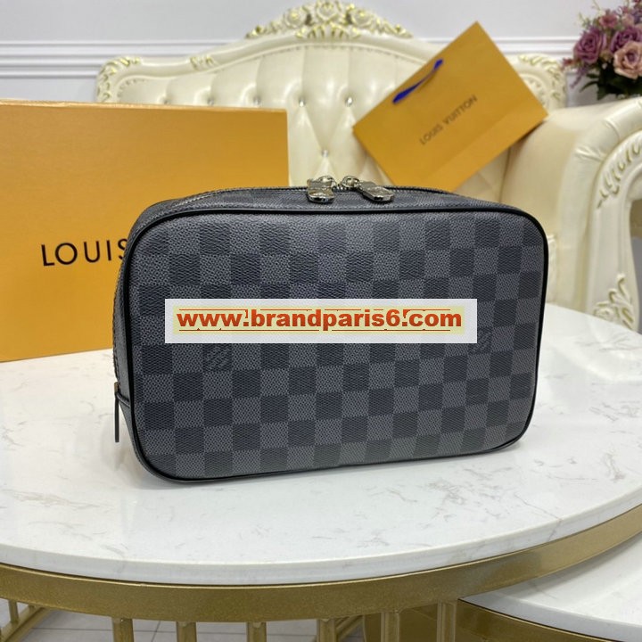 N47521-057　ルイヴィトン LOUISVUITTON 2020年最新入荷 トゥルース トワレ GM ポーチ 手持ちかばん 旅行かばん セカンドバッグ ダミエグラフィット