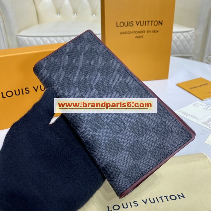N63254-057　ルイヴィトン LOUISVUITTON 2020年最新入荷 ポルトフォイユ ブラザ 二つ折り長財布 ロングウォレット ダミエグラフィットキャンパス