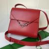 BOV652391RD-aj　ボッテガヴェネタ BOTTEGAVENETA 2021年最新入荷 ザ クリップ 斜め掛け ショルダーバッグ クロスボディバッグ スクエアバッグ ボックスカーフ