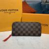 N60534-057　ルイヴィトン LOUISVUITTON 2021年最新入荷 ポルトフォイユ クレマンス ジッピーウォレット ファスナー長財布 ロングウォレット ダミエエベヌキャンパス