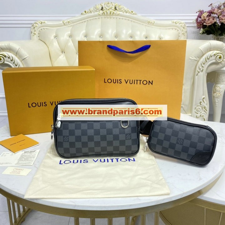 N50018-057　ルイヴィトン LOUISVUITTON 2021年最新入荷 スコット メッセンジャーバッグ ウェストバッグ ショルダーバッグ ダミエグラフィットキャンパス