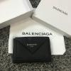 BA3914K-GH　バレンシアガ BALENCIAGA 2021年最新入荷 ペーパー ミニ ウォレット カートロット コインセクション 札入れ カーフスキン 黒