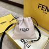 FD36540F-BXN　フェンディ FENDI 2021年最新作 8BT337 パック スリムクラッチ ドローストリングバッグ クロスボディ 2way ポーチバッグ カーフレザー