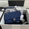 CH1328L-057　シャネル CHANEL 2021年最新入荷 フラップバッグ 斜め掛け ショルダーバッグ クロスボディ レディースかばん デニム