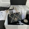 CH2382BK-057　シャネル CHANEL 2021年最新入荷 スモール フラップ バッグ 斜め掛け ショルダーバッグ クロスボディ レディースかばん ラムスキン