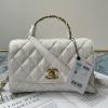 CH2478BS-CC　シャネル CHANEL 2021年最新入荷 トップハンドル フラップバッグ トートバッグ ハンドバッグ 2way 斜め掛け ショルダーバッグ クロスボディバッグ レディースかばん クランプル ラムスキン