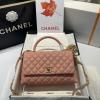 CH92991GQJFH-CC　シャネル CHANEL 2021年最新入荷 トップハンドルバッグ トートバッグ 2way ショルダーバッグ レディースかばん グレインドカーフスキン