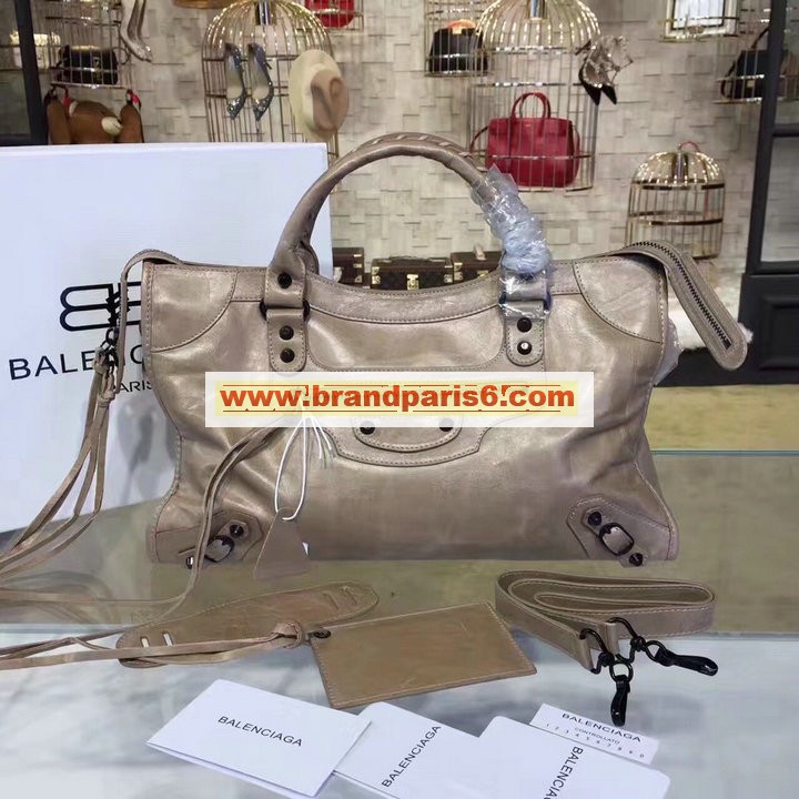 BA115748LXS-GH　バレンシアガ BALENCIAGA 2021年最新入荷 クラシック シティ ハンドキャリーバッグ 2way ショルダーバッグ レディースかばん レザー 