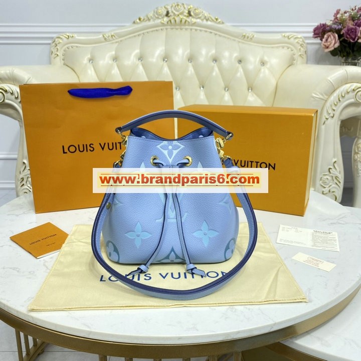 M45709-057　ルイヴィトン LOUISVUITTON 2021年最新入荷 ネオノエ BB バケットバッグ ショルダーバッグ トートバッグ ドローストリングバッグ グレインレザー