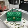 CH2431YJG-025　シャネル CHANEL 2021年最新入荷 トップハンドル ミニ フラップバッグ トートバッグ ハンドバッグ 2way 斜め掛け ショルダーバッグ クロスボディバッグ レディースかばん ラムスキン